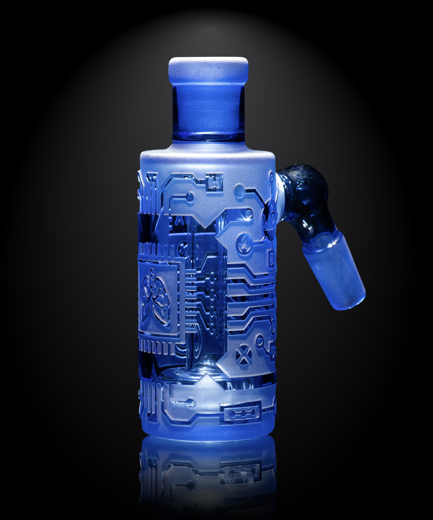 Milkyway Glass - Circuitboard Wet Ash Catcher