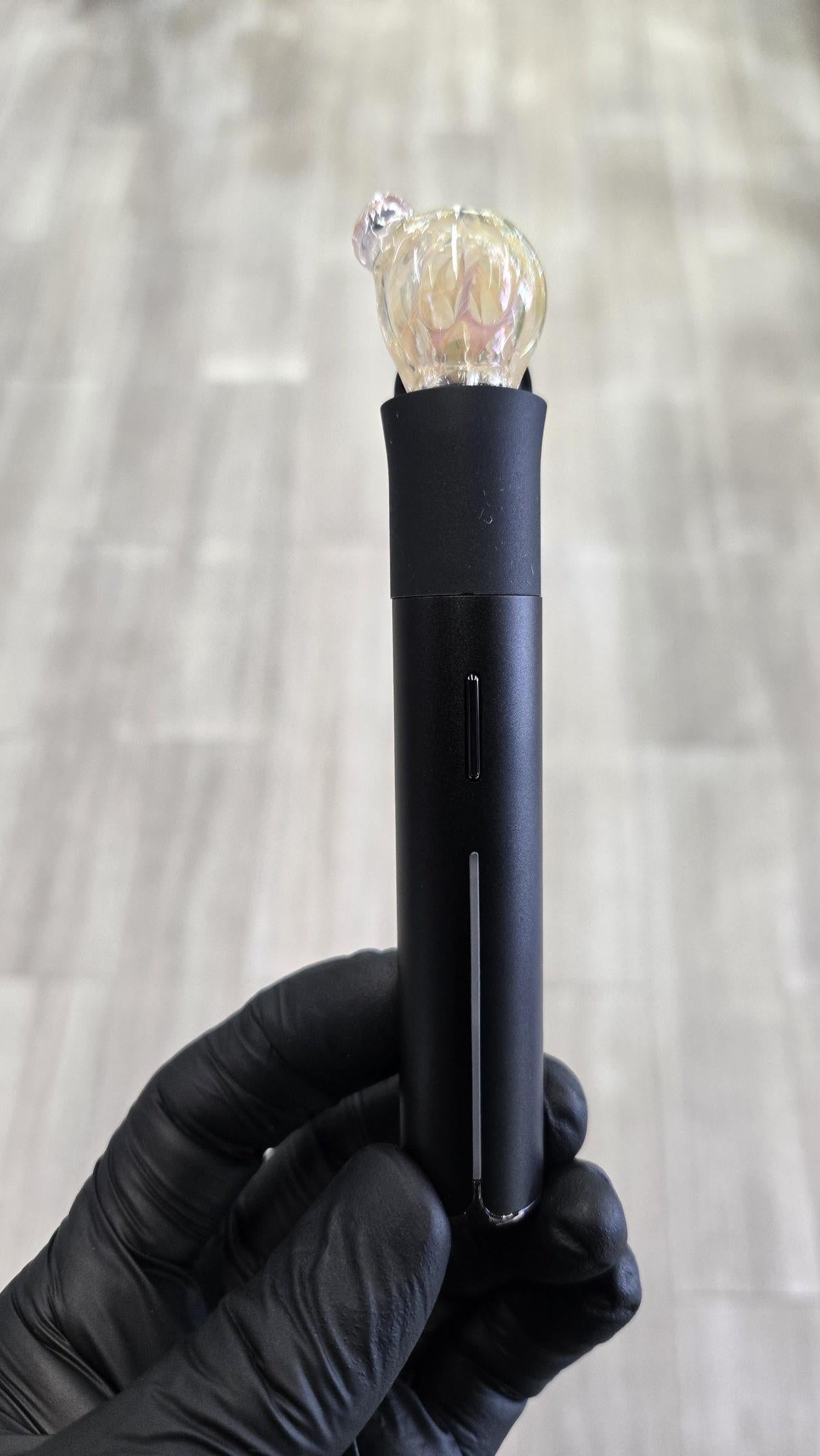 Soft Spoken Glass - Gold & Silver Fume Pivot Top