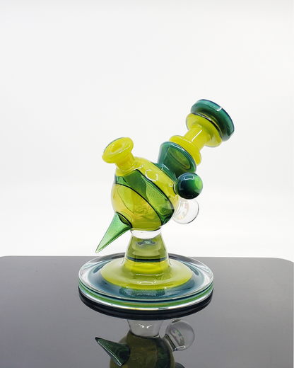 Kaijun Express Rig Cajun Glass Two-Tone Heliosphere – Heady Glass Dab Rig with Modern Two – HG