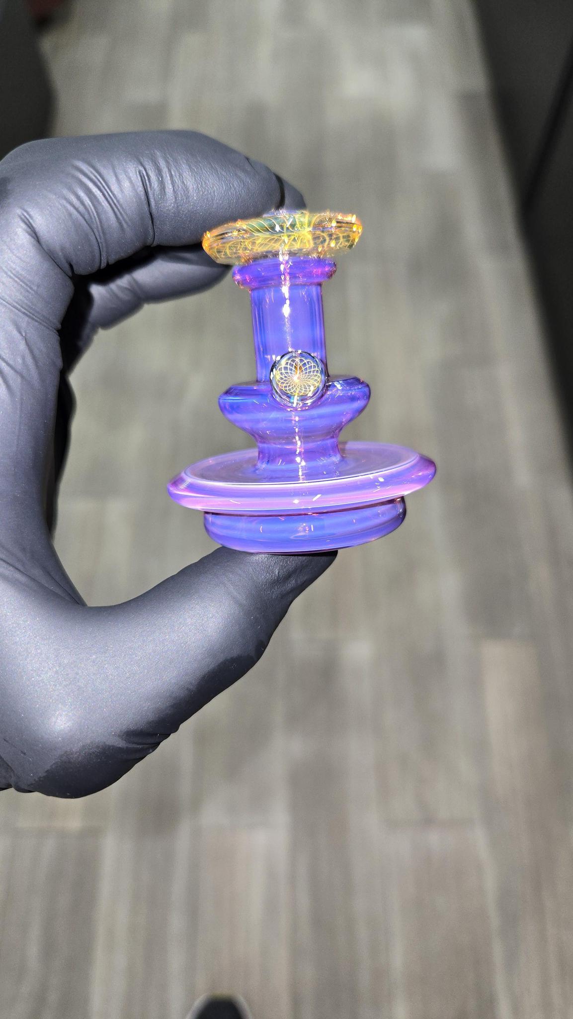 Gatez Glass - Telemagenta Dry Top Puffco Peak/Pro Attachment