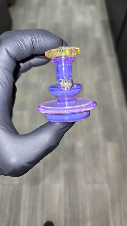 Gatez Glass - Telemagenta Dry Top Puffco Peak/Pro Attachment