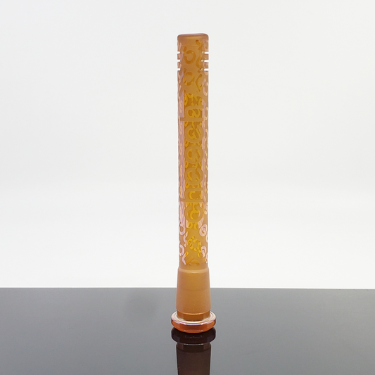 Cheech Glass 5.5" Sandblasted Downstem featuring a textured design for easy grip and a unique look.