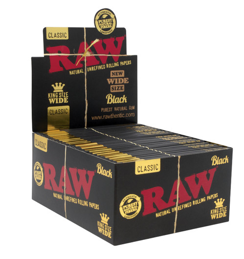 RAW - Black King Size Rolling Papers
