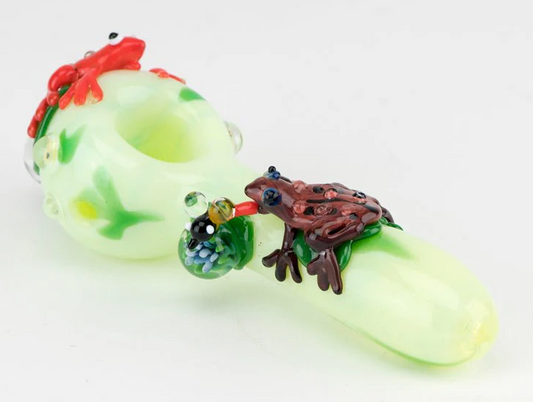 Empire Glassworks Ribbit Small Spoon Pipe