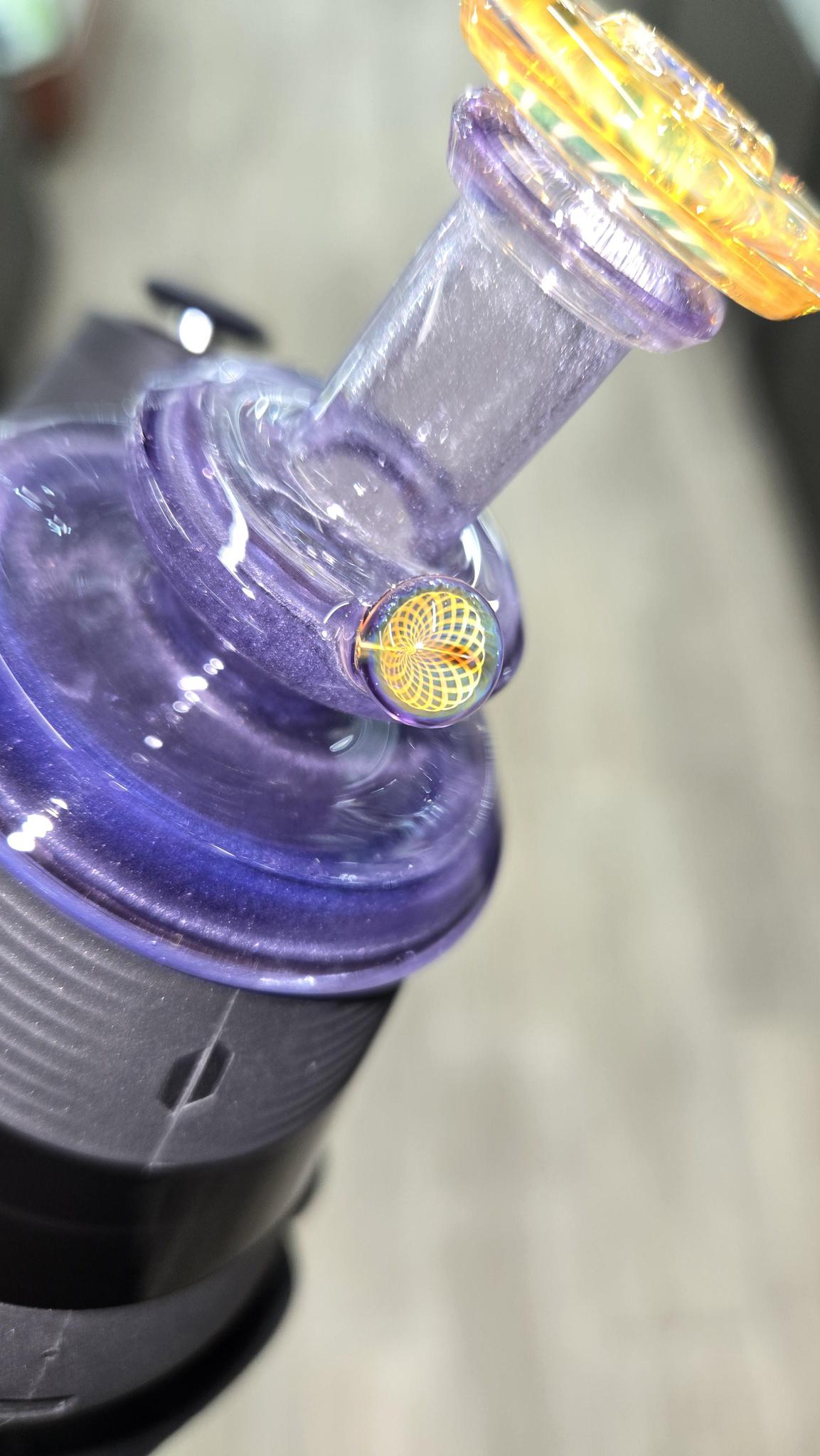Gatez Glass - Wildberry Dry Top Puffco Peak/Pro Attachment