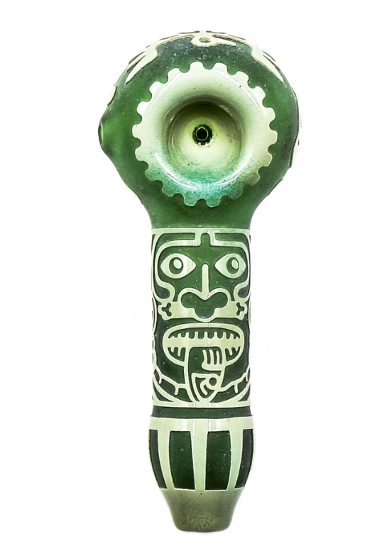 Milkyway Glass - Maya Face Handpipe