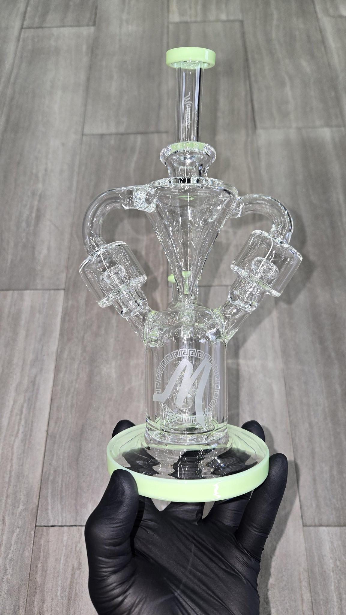 Monark Glass - 9.5" Double Chamber Recycler