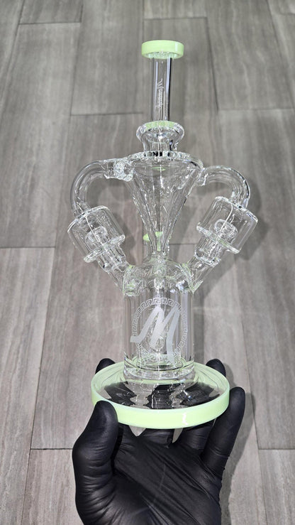 Monark Glass - 9.5" Double Chamber Recycler