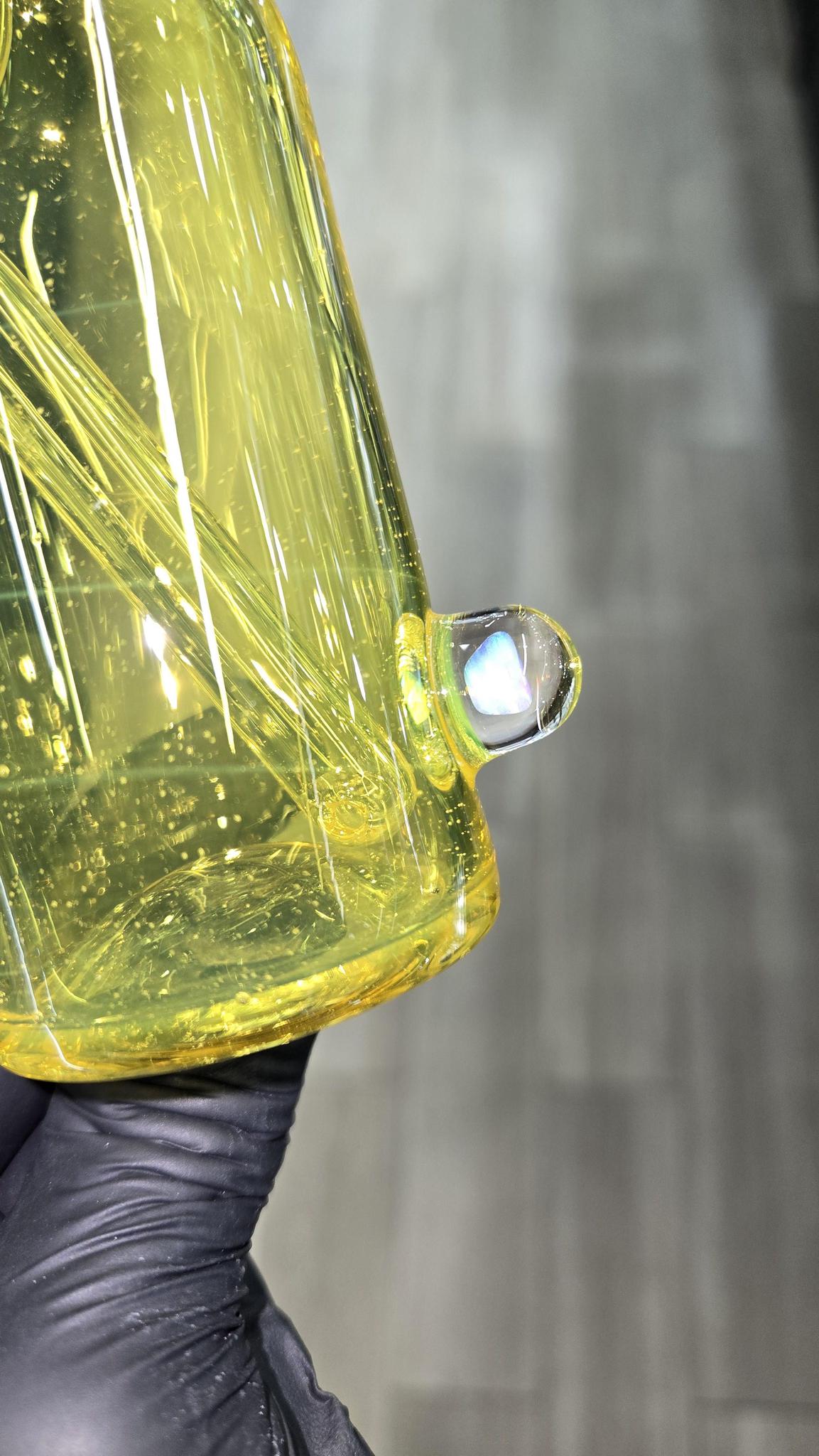 The Glass Mechanic - Terps Encased Opal Sake Bottle