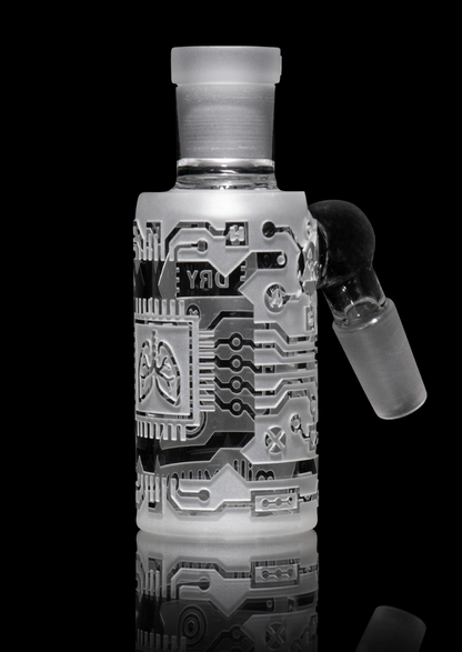 Milkyway Glass - Circuitboard Clear Dry Ash Catcher