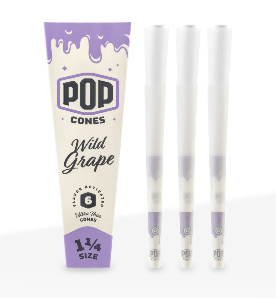 Pop Cones 1 1/4 Pre-Rolled Cones 6ct (Ultra Thin)