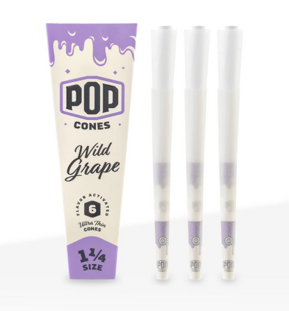 Pop Cones 1 1/4 Pre-Rolled Cones 6ct (Ultra Thin)