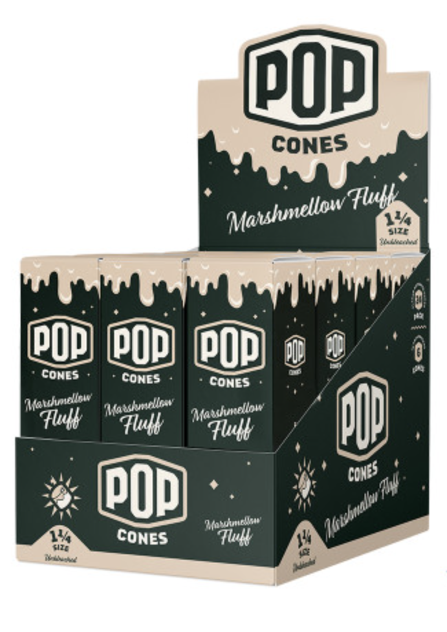 Pop Cones 1 1/4 Pre-Rolled Cones 6ct (Unbleached)