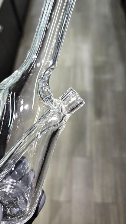 The Glass Mechanic - Clear Encased Opal Sake Bottle