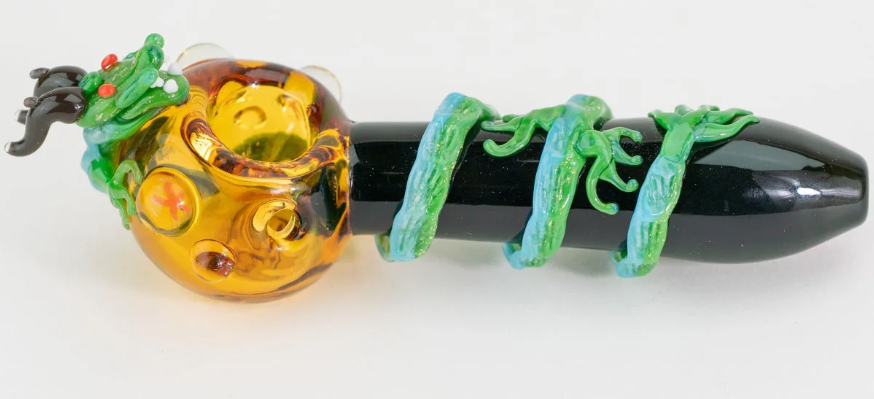 Empire Glassworks Dragon Sphere Small Spoon Pipe