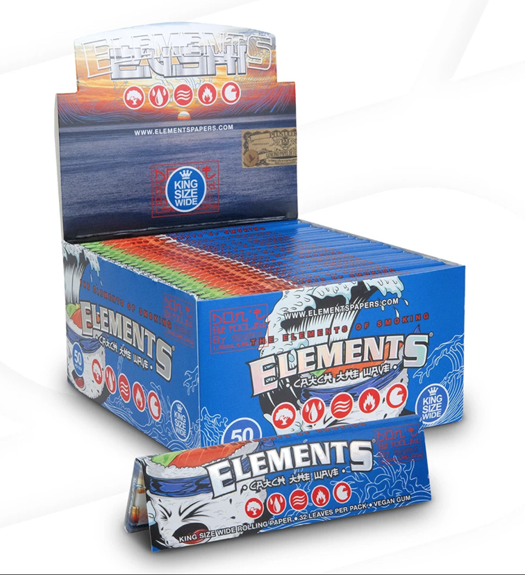 Elements x Zushi - King Size Wide Rolling Papers