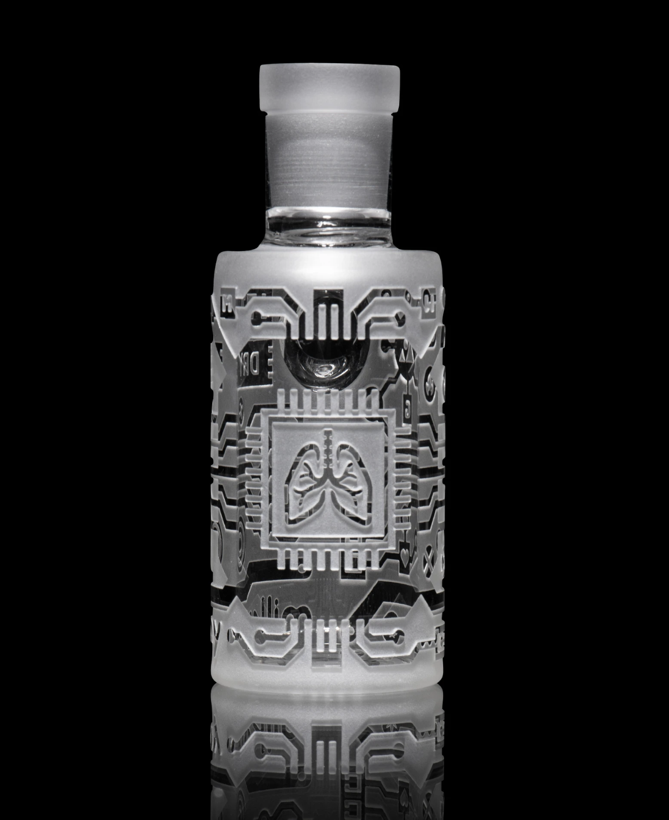 Milkyway Glass - Circuitboard Clear Dry Ash Catcher
