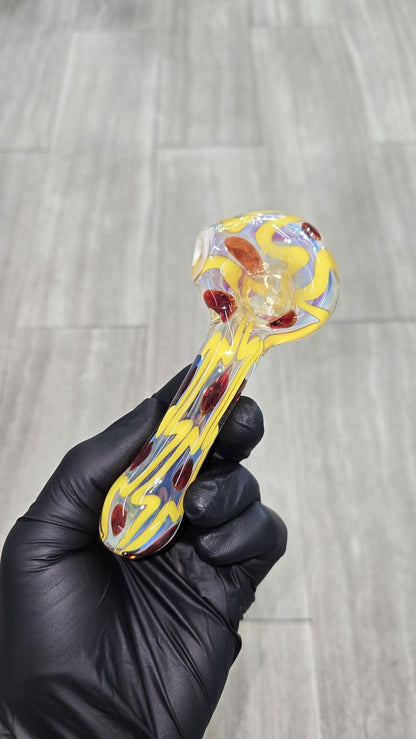 Izlow Glass - Box & Dots Handpipe