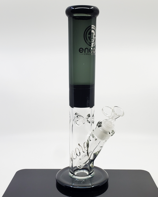 Encore Glass 14” Color Mashup Straight Tube with vibrant color design and smooth filtration, ideal for an enhanced smoking experience.