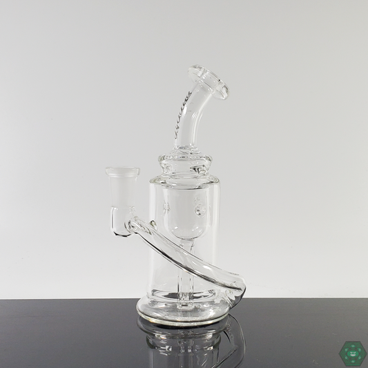 Encore Glass Micro Incycler, 6-inch compact design with efficient incycler filtration for smooth hits and portable convenience