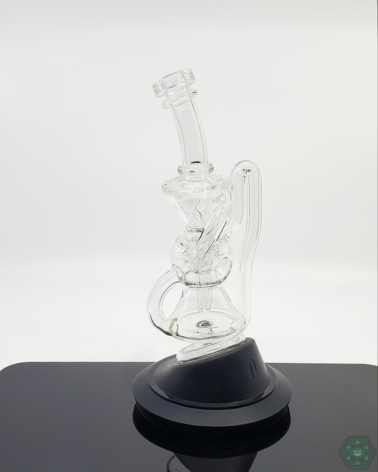  Exo Recycler Puffco Attachment designed for Peak and Peak Pro, featuring a 5-hole disk perc for smooth filtration.