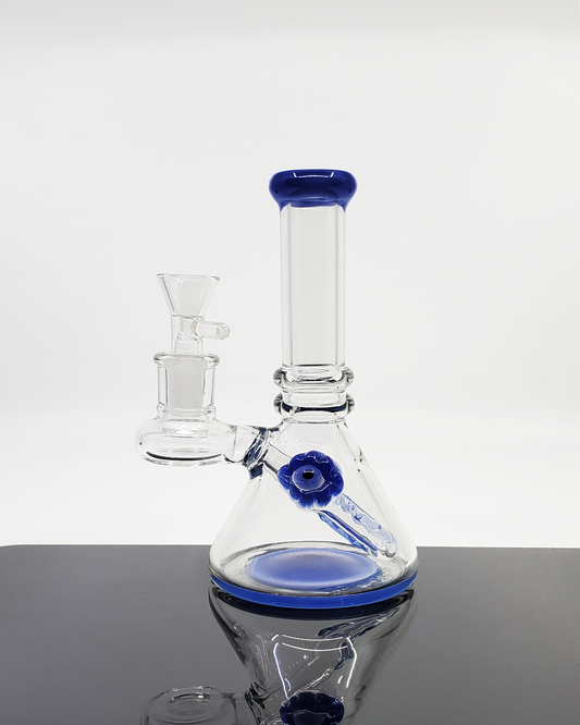 Eyeball Banger Hanger with a 3-hole perc and 14mm female joint, designed for smooth filtration and stylish aesthetics.