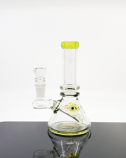 Eyeball Banger Hanger Dab Rig featuring a distinctive design with vibrant color options and efficient airflow for smooth hits.