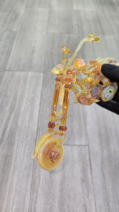 Rootin Tootin Glass - Harley Motorbike Dry Pipe