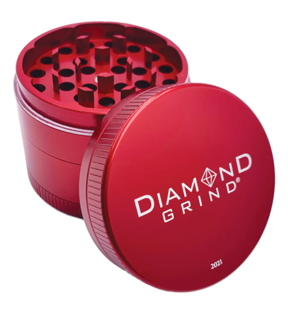 Diamond Grind - 75mm Anodized 4 Piece Grinder