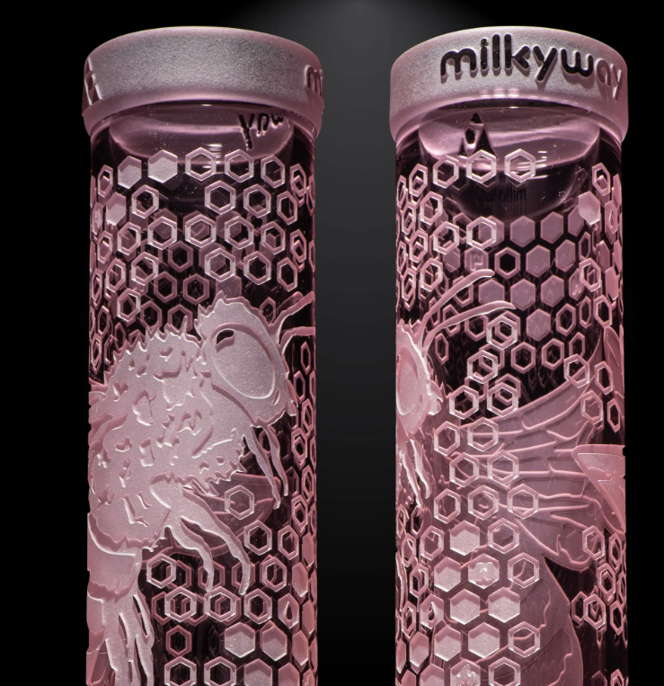 Milkyway Glass - Bee Hive 14″ Beaker Bong