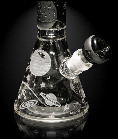 Milkyway Glass - Space Odyssey in 3D 11" Slime Beaker Bong with Collins Perc