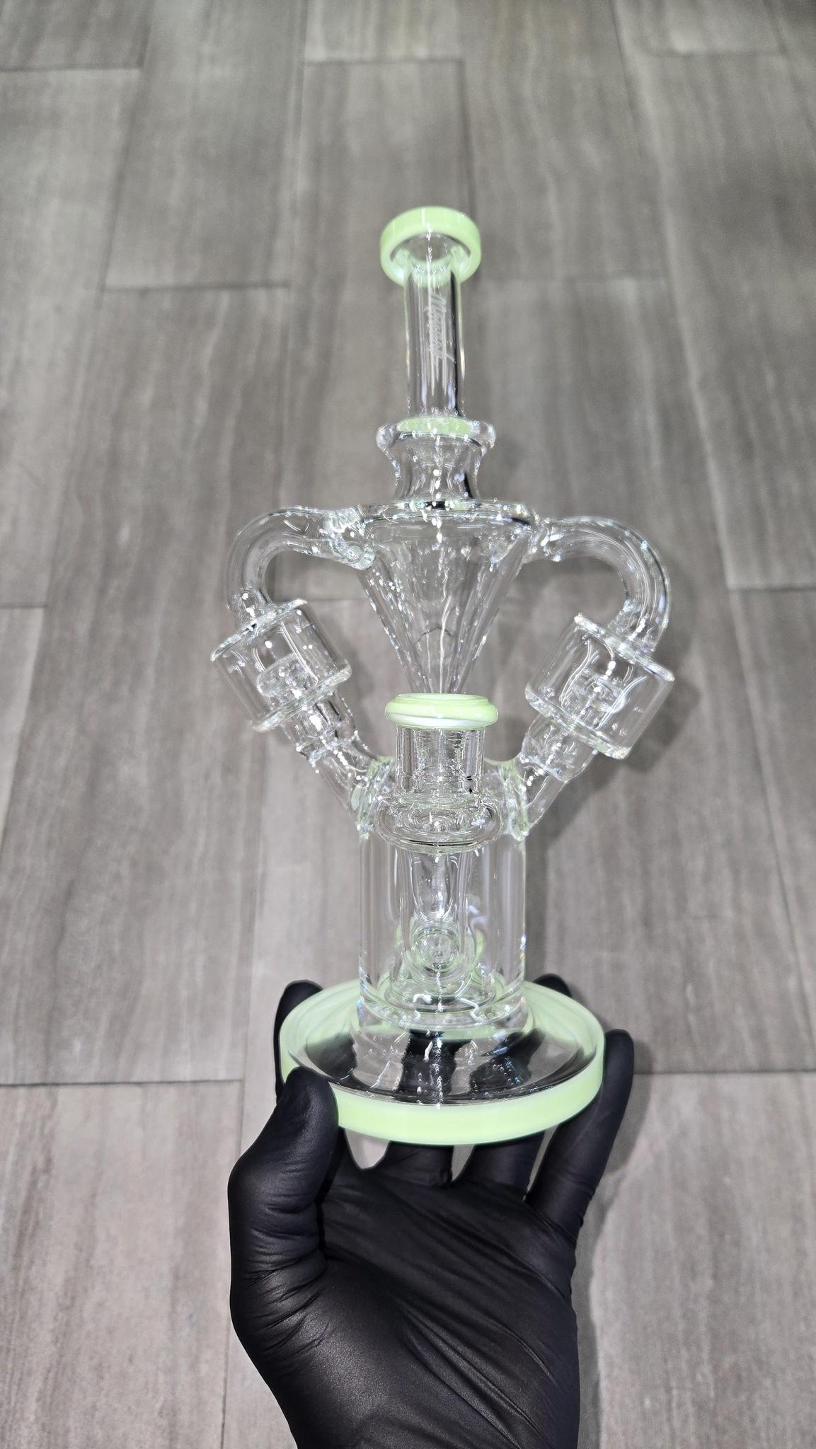 Monark Glass - 9.5" Double Chamber Recycler