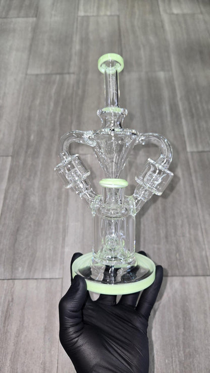Monark Glass - 9.5" Double Chamber Recycler