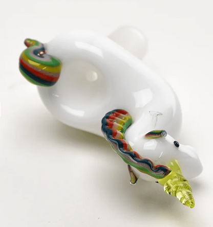 Empire Glassworks UV Reactive Unicorne Bowl Piece