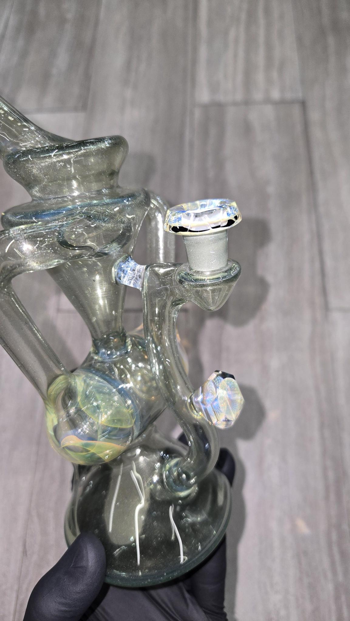 Brick Glass - Faceted Drum Recycler #8