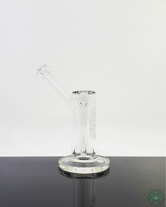  GRAV Labs Small Bubbler, designed for on-the-go filtration with a compact form, delivering smooth hits for convenient, portable use.