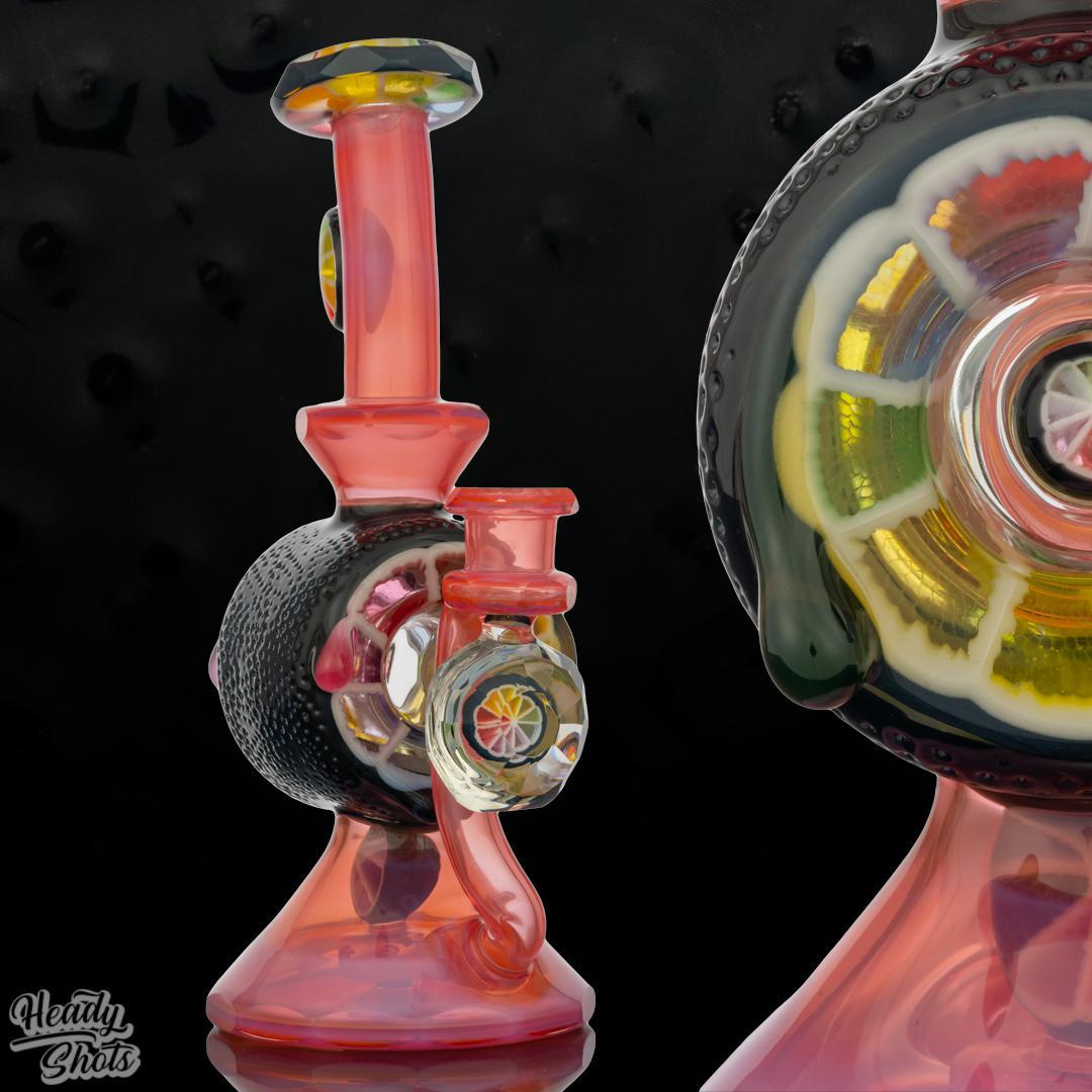  J. Fell x Lyons Glass Portal Tube featuring swirling portal visuals and expertly handcrafted glass design.