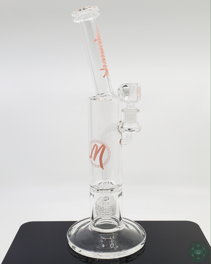  Monark Glass 50MM Clear Ratchet featuring a unique ratchet design for smooth filtration, made from durable glass for a reliable and efficient smoking experience.