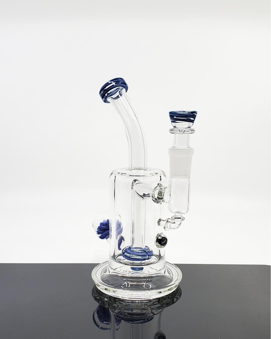 OSS Glass Disk Perc Straight Tube – 14mm Premium Water Pipe with Perc – HG