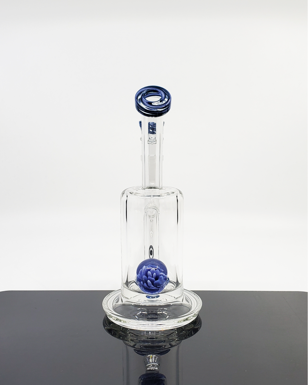 OSS Glass Disk Perc Straight Tube – 14mm Premium Water Pipe with Perc – HG