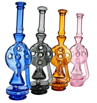 Phoenix Glass Swiss Perc Puffco Attachment, 9", Assorted Colors
