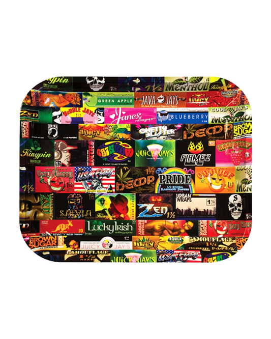 RAW Rolling Tray Large (13.5" x 11") featuring a durable design and ample space for rolling enthusiasts.