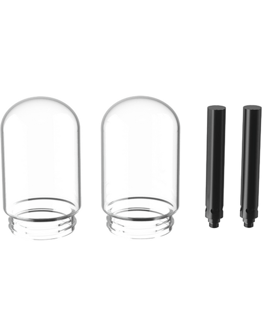 Stünden Glass - Small Globe Kit with 470ml Glass Globes for Moderate Pulls, Durable Construction, Complete Kit