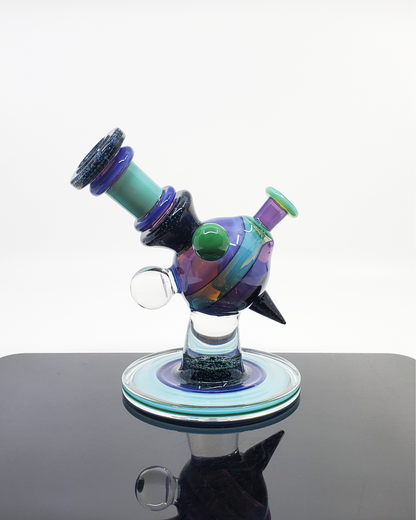 Kaijun Express Rig Cajun Glass Two-Tone Crushed Opal Heliosphere – Limited Edition 14mm H – HG