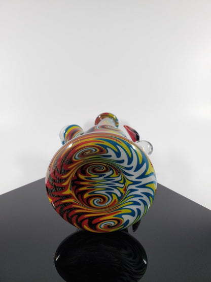 A.H Glass Mini Tube - Rasta - @A.h_glass - HG