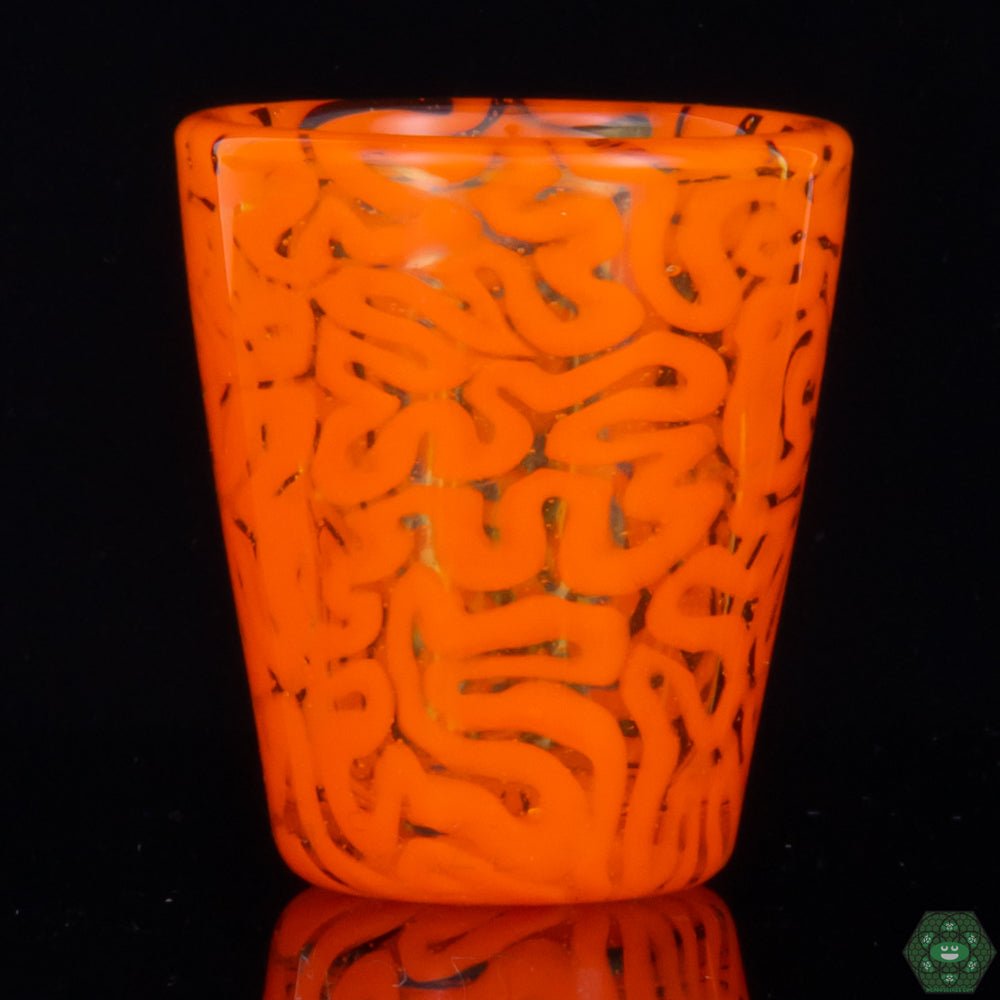 Algae Glass - Shot Glass (Orange Brain Tech) - @Algae._ - HG