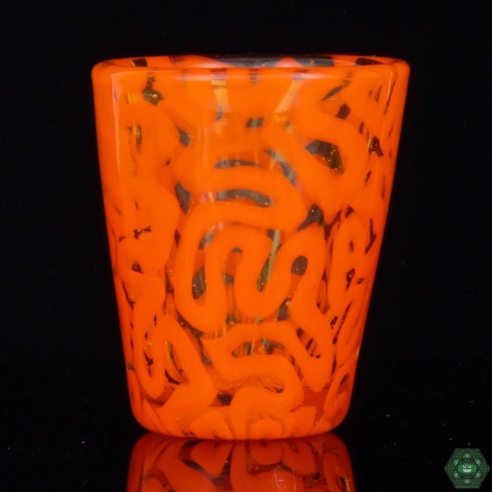 Algae Glass - Shot Glass (Orange Brain Tech) - @Algae._ - HG