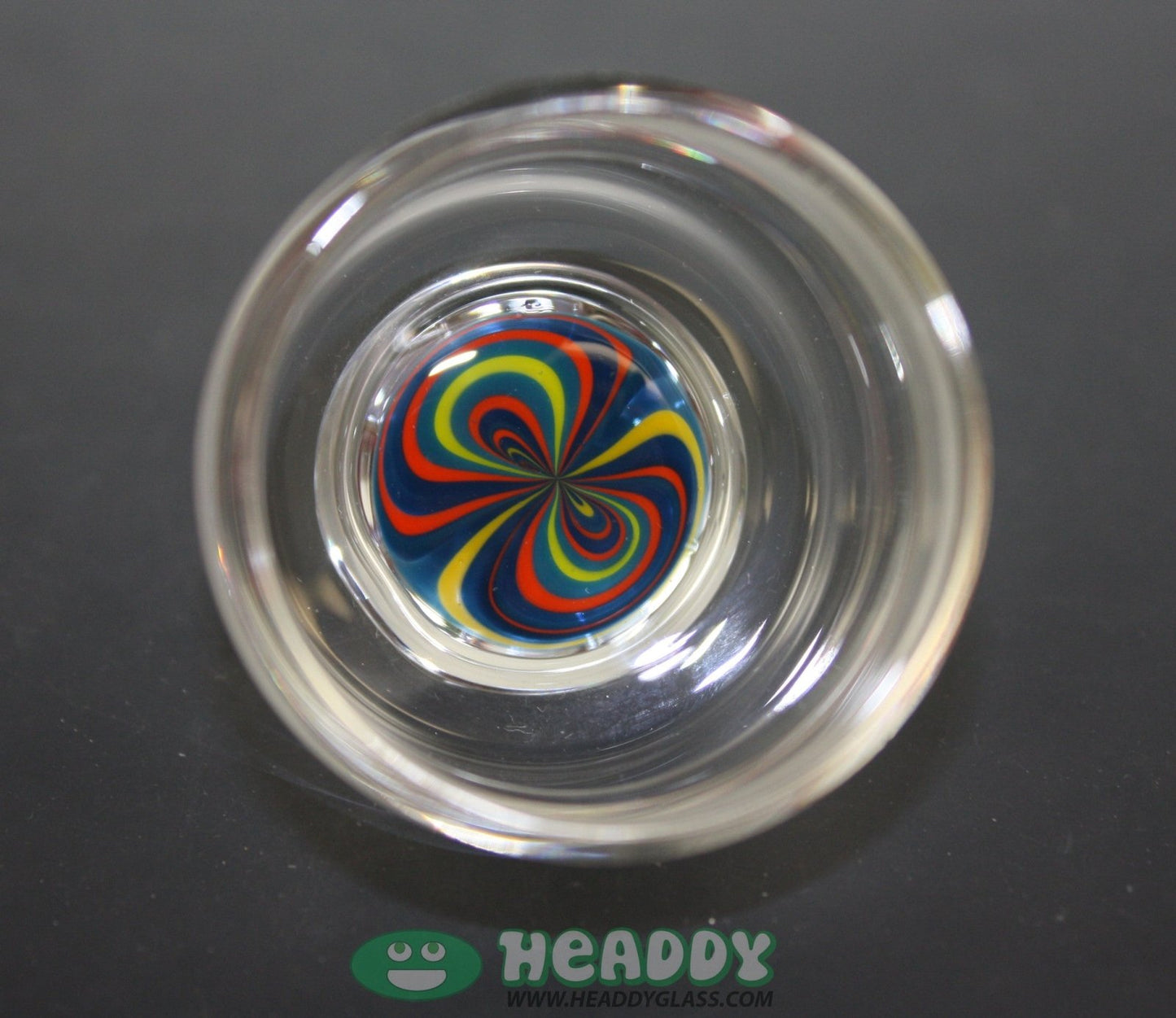 Andy G jar w/ faceted top QTIP holder - Headdy Glass - HG