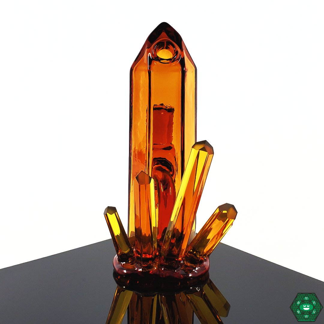 Digger Glass - Lil Cutie Crystal Cluster (Amber)