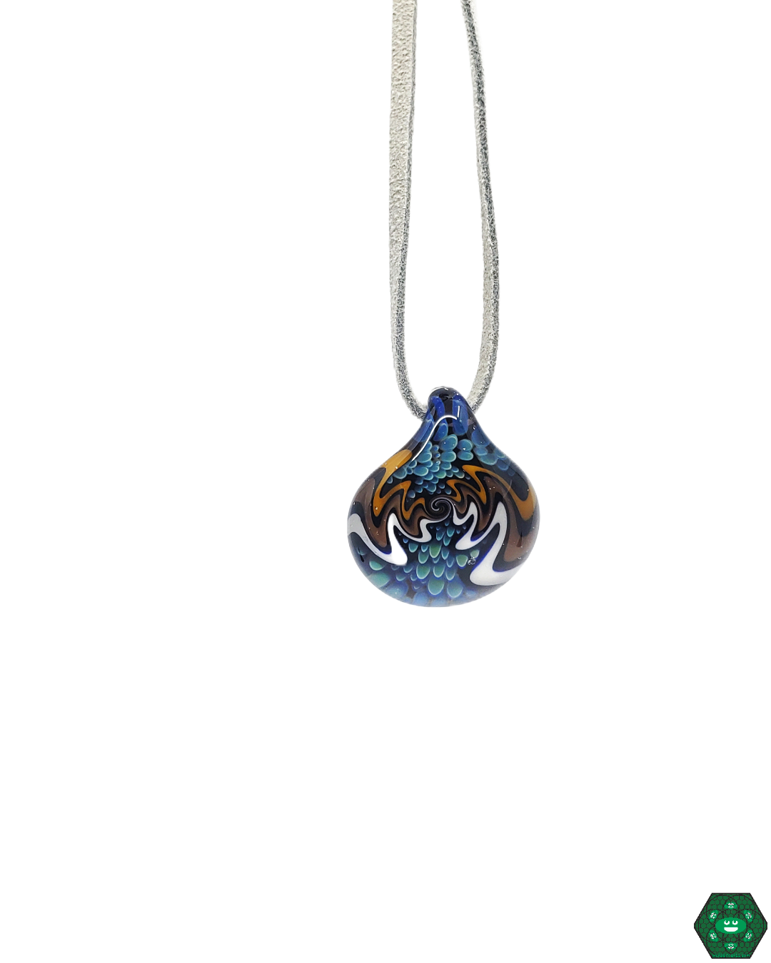 Blown Glass Turtle - Golden Waters Tribal - Pendant - Glass Art - Sea  Turtle - Handmade - Unique Jewelry - Cute -Turtle Necklace -Gift Ideas
